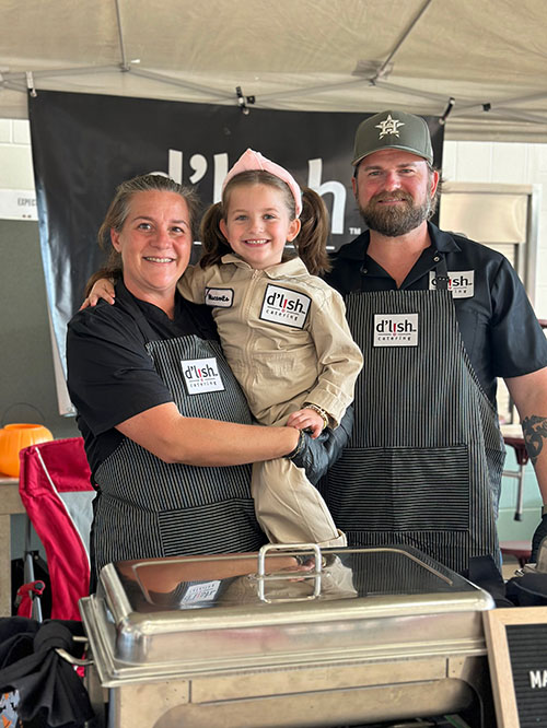 San Jacinto College culinary grad Mandy Bennett Niscavits and her family